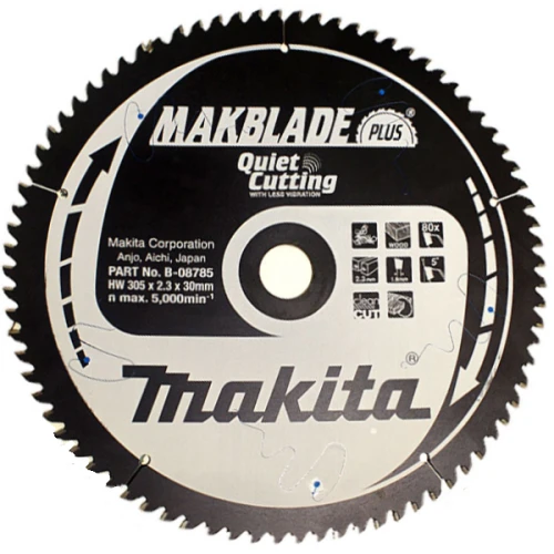 Пиляльний диск Makita по дереву MAKBlade Plus 305x30 80T (B-08785) 