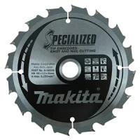Пильный диск Makita по древесине с гвоздями SPECIALIZED 185х15,88 мм 16 зубьев (B-09335)
