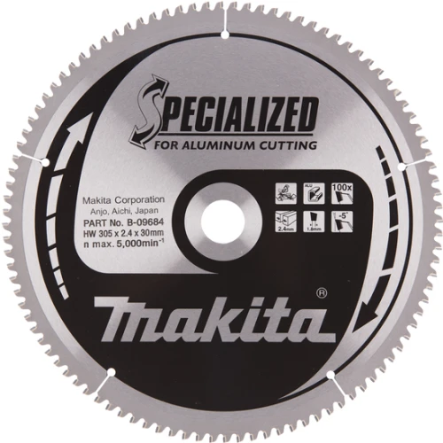 Диск пиляльний по алюмінію Makita B-09684 Specialized 305х30 мм 100Т (B-09684) 