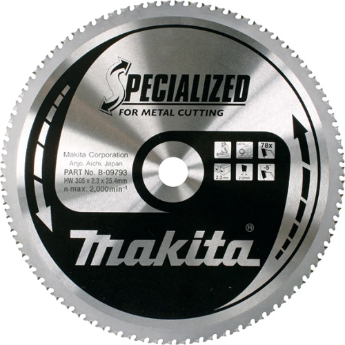 Пиляльний диск по сталі Makita SPECIALIZED 305 мм 25,4 78 зубів (B-09793)