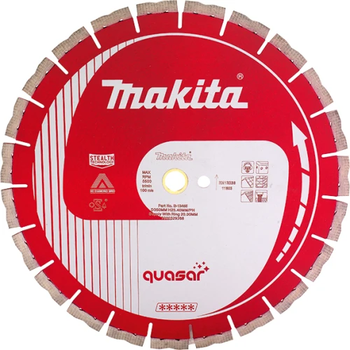 Алмазний диск Makita QUASAR по бетону та каменю сегмент 400х25,4(20) мм сух/мокр (B-13471)