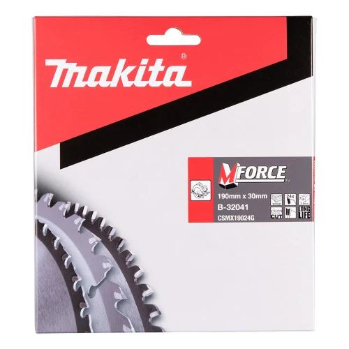 Пиляльний диск по дереву Makita MForce (190 мм / 24 зуба) (B-32041)