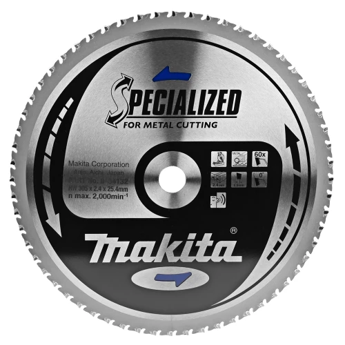 Пиляльний диск по сталі Makita SPECIALIZED 305 мм 25,4 60 зубів (B-34132)