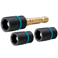 Разъемная ударная торцевая магнитная головка Makita IMPACT GOLD 10x61 мм (3 шт.) (B-40375)