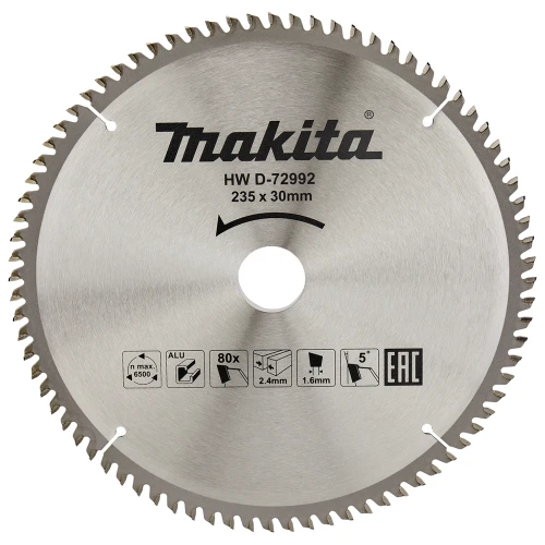 Диск пильный по алюминию Makita 235x30x1.6 мм (D-72992)