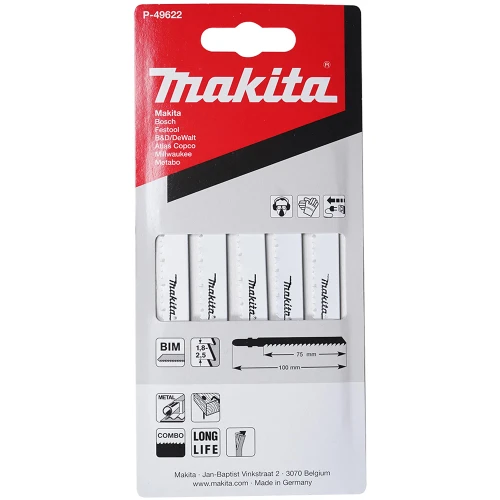 Полотно для електролобзика Makita ВiМ 75 мм (5 шт.) (P-49622)