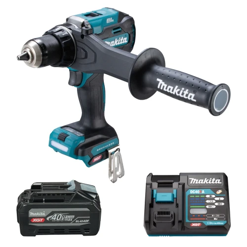 Аккумуляторная дрель-шуруповерт Makita XGT 40 V MAX DF003GZ (АКБ и ЗУ) (SET-DF003GZ-PROMOXGT)