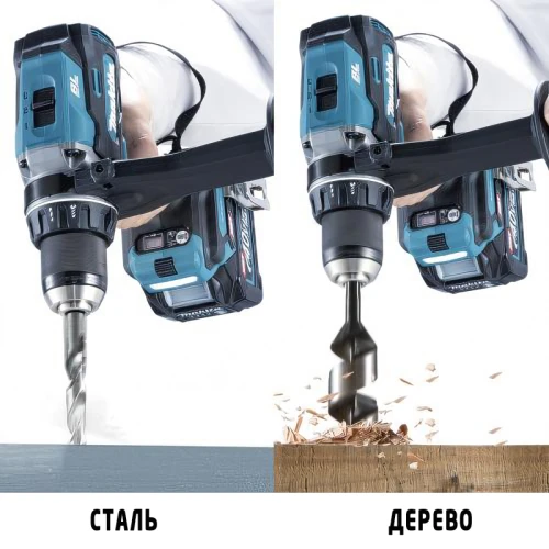 Аккумуляторная дрель-шуруповерт Makita XGT 40 V MAX DF003GZ (АКБ и ЗУ) (SET-DF003GZ-PROMOXGT)