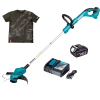 Акумуляторний тример Makita DUR193RF + футболка розміру M (АКБ і ЗП) (set-dur193rf-m-0526)