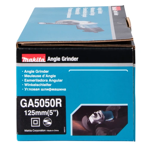 Мережева кутова шліфувальна машина Makita GA5050R з комплектом дисків (5 шт.) (SET-GA5050R-0526)