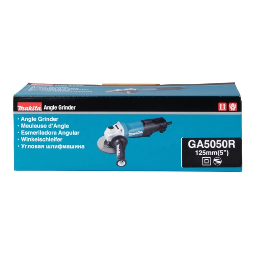 Мережева кутова шліфувальна машина Makita GA5050R з комплектом дисків (5 шт.) (SET-GA5050R-0526)