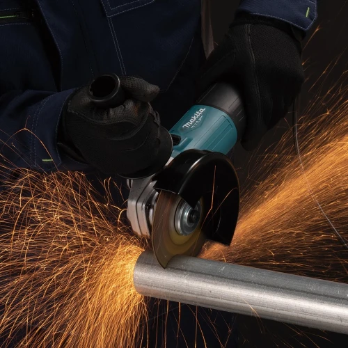 Мережева кутова шліфувальна машина Makita M9511RB з комплектом дисків (5 шт.) (SET-M9511RB-0526)