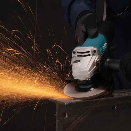Мережева кутова шліфувальна машина Makita M9511RB з комплектом дисків (5 шт.) (SET-M9511RB-0526)