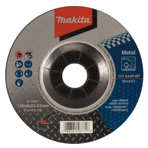 Мережева кутова шліфувальна машина Makita M9511RB з комплектом дисків (5 шт.) (SET-M9511RB-0526)