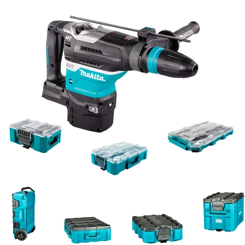 Акумуляторний перфоратор Makita XGT 40 V MAX HR005GZ01 з набором транспортної системи (без АКБ і ЗП) (SET-MAKTRAK-0526)