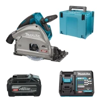 Аккумуляторная погружная дисковая пила Makita XGT 40 V MAX SP001GZ03 (АКБ и ЗУ) (SET-SP001GZ03-PROMOXGT)