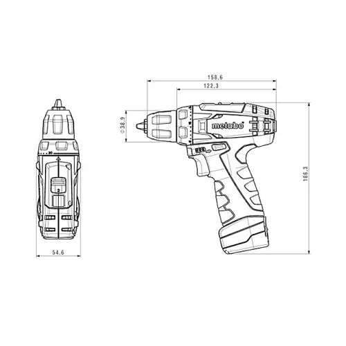 Аккумуляторная дрель-шуруповерт Metabo PowerMaxx BS (600079500)