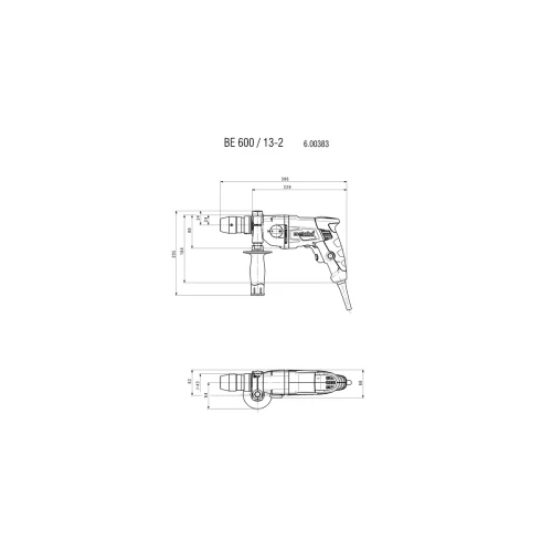 Электрическая дрель Metabo BE 600/13-2 (600383000)