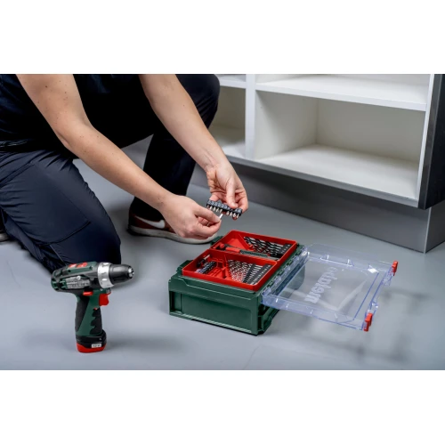 Аккумуляторная ударная дрель-шуруповерт Metabo PowerMaxx SB Basic Set (600385710)