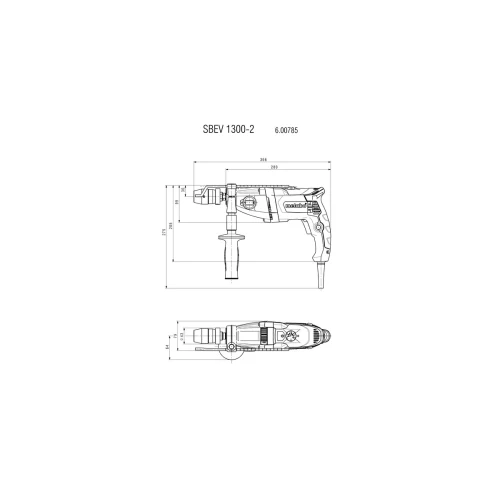 Ударная дрель Metabo SBEV 1300-2 S Futuro Top (600785500)