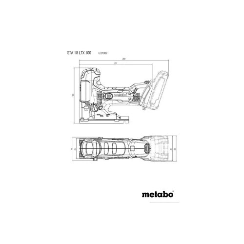 Акумуляторний лобзик Metabo STA 18 LTX 100 (601002860)