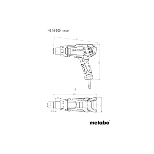 Технический фен Metabo HG 16-500 (601067500)