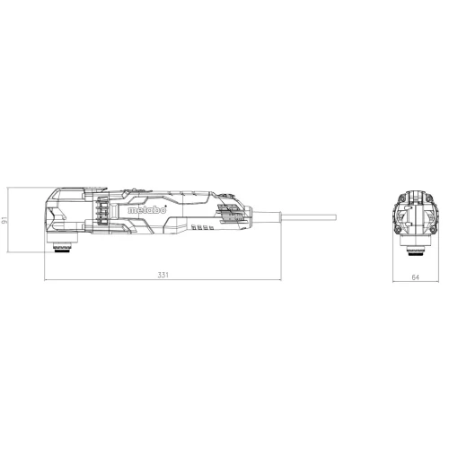 Универсальный резак Metabo MT 400 Quick (601406000)