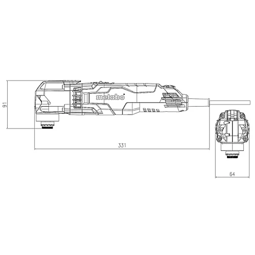 Багатофункціональний інструмент Metabo MT 400 Quick (601406500)