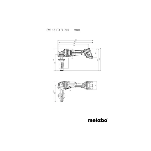 Аккумуляторная щеточная шлифовальная машина Metabo SVB 18 LTX BL 200 (601766840)