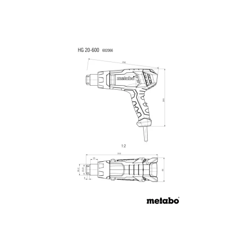Технический фен Metabo HG 20-600 (602066500)