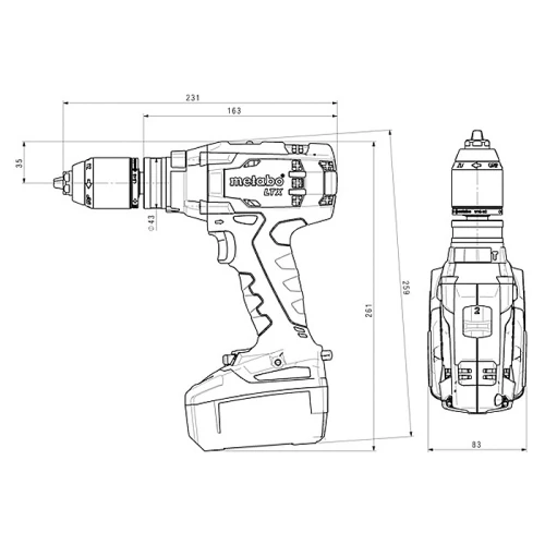 Акумуляторний ударний дриль-шурупокрут Metabo SB 18 LTX Impuls (602192890)