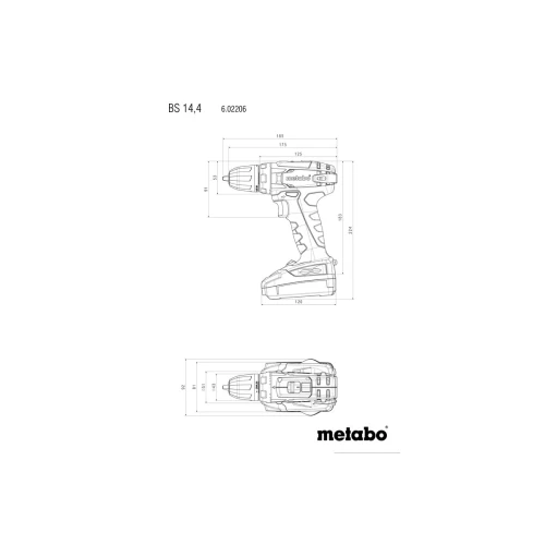 Акумуляторний дриль-шурупокрут Metabo BS 14.4 Set (АКБ + ЗП) (602206880)