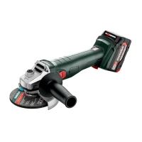 Акумуляторна кутова шліфувальна машина Metabo W 18 L 9-125 + 2 АКБ 4 Агод з ЗП і кейсом METABOX 165 L (602247510)
