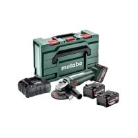 Акумуляторна кутова шліфувальна машина Metabo W 18 L 9-125 Quick Set (ЗУ та АКБ) (602249960)