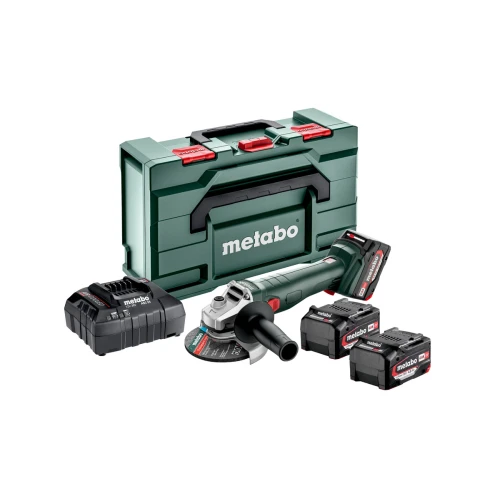 Аккумуляторная угловая шлифмашина Metabo W 18 L 9-125 Quick Set (ЗУ и АКБ) (602249960)