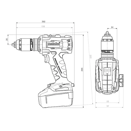 Аккумуляторная дрель-шуруповерт Metabo BS 18 LTX BL I (602358650)