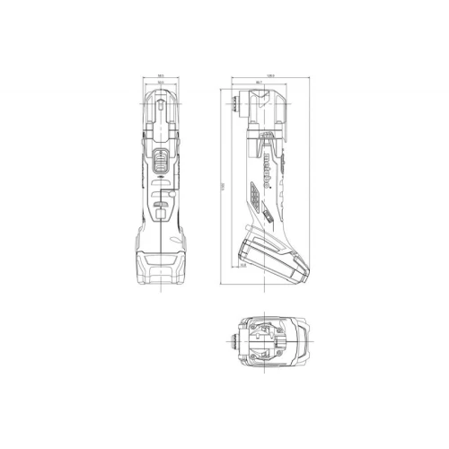 Акумуляторна багатофункціональна шліфувальна машина Metabo MT 18 LTX (613021510)