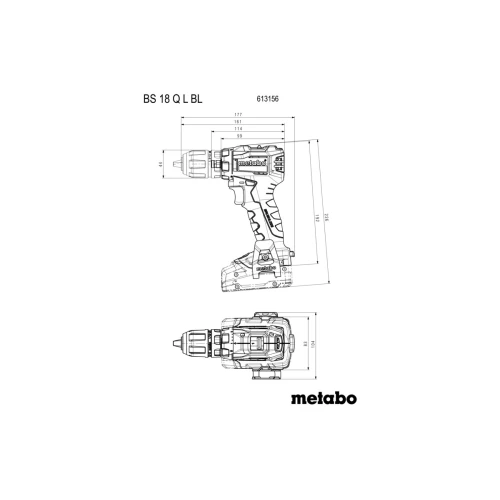 Аккумуляторная дрель-шуруповерт Metabo BS 18 L BL Q (без АКБ и ЗУ) (613156850)