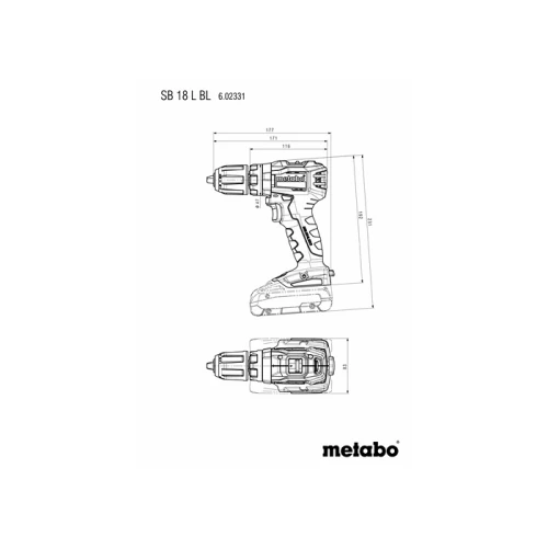 Аккумуляторная ударная дрель-шуруповерт Metabo SB 18 L BL (без ЗУ и АКБ) (613157860)