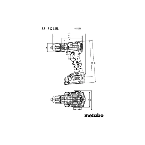 Акумуляторний дриль-шурупокрут Metabo BS 18 L Set (АКБ і ЗП) (614051710)