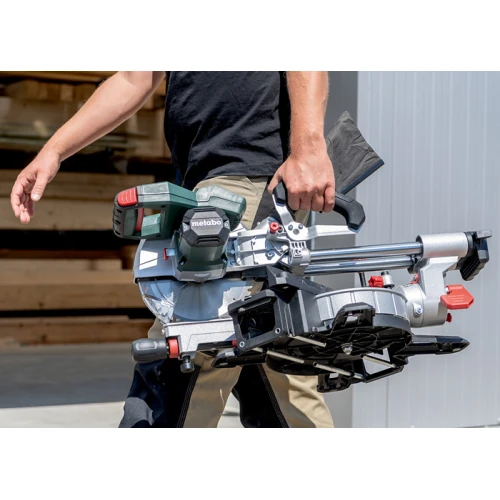 Аккумуляторная торцовочная пила Metabo KGS 18 LTX BL 216 (АКБ + ЗУ) (614216810)