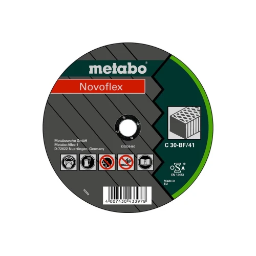 Круг отрезной Metabo 180x3,0x22,2 мм, Novoflex (Basic), по камню (616458000)