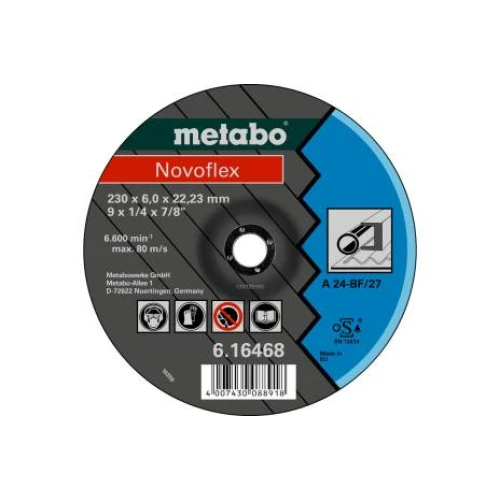 Зачисний диск Metabo Novoflex (Basic) 230x6,0x22,2 мм, сталь (616468000)