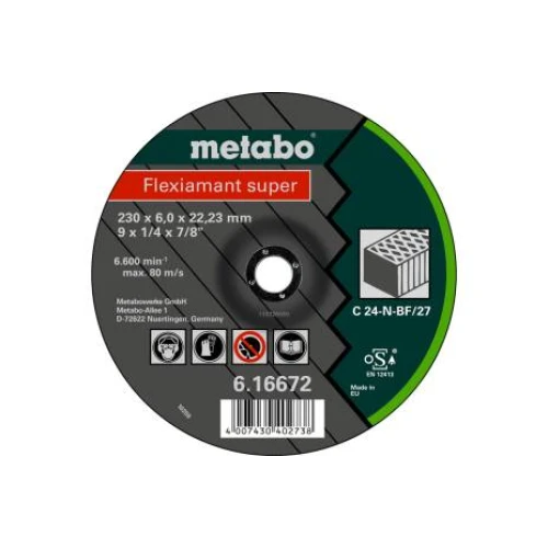 Диск зачистной Metabo Flexiamant Super (Premium) 180x6,0x22,23 (616660000)