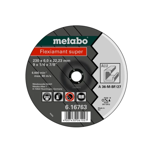 Круг зачистной Metabo FLEXIAMANT SUPER 115X6,0X22,3 АЛЮМИНИЙ, SF 27 (616748000)