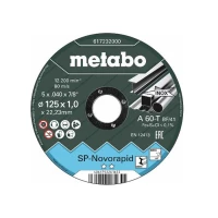 Набор отрезных дисков Metabo 125x1,0х22,2 мм Novorapid INOX 10 шт металлическая коробка (617249000)