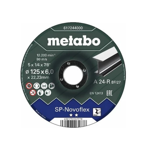 Круг зачисний Metabo NOVOFLEX SP 125X6,0X22,23 СТАЛЬ (617244000)