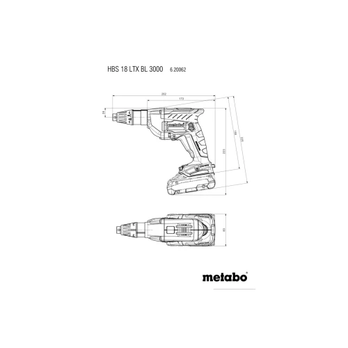 Аккумуляторная дрель-шуруповерт Metabo HBS 18 LTX BL 3000 (для монтажа деревянных конструкций) (620062890)
