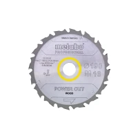 Пильный диск Metabo "Power Cut Wood - Professional" Z12 FZ 15° 152x20 мм (1 шт.) (628001000)