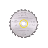 Диск пиляльний METABO "POWER CUT WOOD - PROFESSIONAL", 230X30, Z24 WZ 20° (628011000)